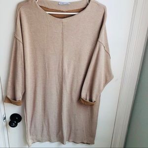Zara Beige pullover tunic S